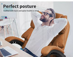 Levede Gaming Chair Office Computer Seat Racing PU Leather Executive Footrest