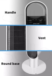 Spector Tower Fan Portable Oscillating Remote Control LED Display Timer Ionizer