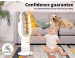 Spector Electric Portable Space Heater 1650W 2IN1 Bladeless Fan Remote Ceramic