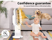 Spector Electric Portable Space Heater 1650W 2IN1 Bladeless Fan Remote Ceramic