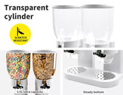 Toque Double Cereal Dispensers Grain Storage Box Nut Dry Food Candy Container