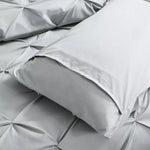 Dreamz Quilt Cover Set Diamond Pintuck Pillow Case Duvet Doona Queen King Size