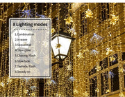 LED Fairy String Lights Curtain Xmas Outdoor Wedding Party Garden Decorations.