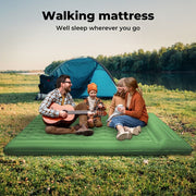 Mountview Self Inflating Mattress Sleeping Pad Camping Air Bed Mat Pillow Double