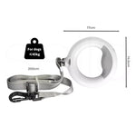 Pawz LED Dog Leash Lead Walking Rope Flashlight Heavy Duty 45kg Capacity White