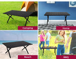 Levede Folding Camping Table Portable Picnic Desk Garden BBQ Outdoor Storage Bag