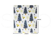 Santaco Throw Blanket Xmas Double Sided Warm Fleece Christmas Gift 200X150cm