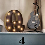 Metal Number/Alphabet LED Letter Lights Light Up Standing Hanging Marquee Decor