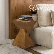 Levede Side Table Coffee Terrazzo Magnesia Concrete Stool Stand Outdoor