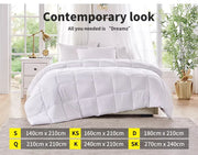 Dreamz Bamboo Quilts Microfibre Winter Summer All Season Duvet Soft Doona 400GSM