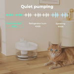 Pawz Automatic Pet Water Fountain Dog Cat Drinking Dispenser Silent LED 2.2L