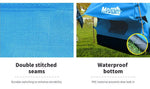 Mountview Double King Single Swag Camping Swags Canvas Dome Tent Free Blue Doubl