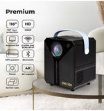 Mini Projector 4K Bluetooth WiFi 1080P Home Theater 5G USB HI-FI 8000 LU
