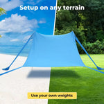 Beach Tent Cabana Camping Canopy Family Sun Shade Shelter Windproof Carry Bag