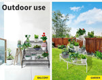 Levede Plant Stands Outdoor Indoor Metal Flower Pot 3 Garden Corner Shelf.
