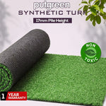 Marlow 10-100SQM Artificial Grass Synthetic Turf Plastic Fake Lawn Flooring 17mm