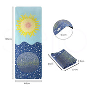Centra Yoga Mat Foldable Non-Slip Exercise Fitness Lightweight Workout Carry Bag