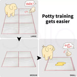 Pawz Puppy Training Pad Pet Dog Cat Potty Pee Super Absorbent 200pc 60x60cm Pink