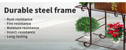 Levede Plant Stand Outdoor Indoor Metal Flower Pots Rack Corner Planter Shelf