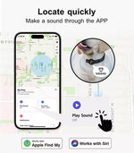 Pawz Bluetooth Pet Tracker Collar Dog Locator GPS Smart Waterproof 120m Black