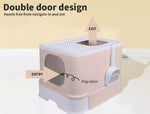 Pawz Cat Litter Box Fully Enclosed Kitty Toilet Trapping Odor Control Basin