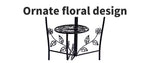 Plant Stand Outdoor Indoor Flower Pots Garden Metal Corner Shelf Wrought Iron