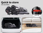 Pawz Pet Stroller Pram Dog Carrier Trailer Strollers 4 Wheels Foldable Large
