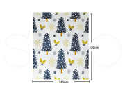 Santaco Throw Blanket Xmas Double Sided Warm Fleece Decor Christmas 220X180cm