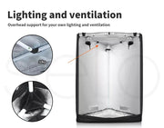 Grow Tent Indoor System Hydroponics Room 600D Oxford Plant Aluminium 100x142x180