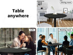 Levede Bar Table Swivel Gas Lift Counter Dining Furniture Cafe Outdoor Black