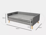Pawz Pet Sofa Bed Dog Warm Soft Lounge Couch Soft Removable Cushion Chair Large