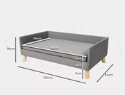 Pawz Pet Sofa Bed Dog Warm Soft Lounge Couch Soft Removable Cushion Chair Large