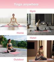 Centra Yoga Mat Foldable Non-Slip Exercise Fitness Lightweight 1mm 185X68cm