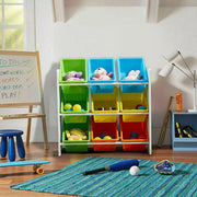 Levede Kids Toy Box Bookshelf Organiser Display Shelf Storage Rack Drawer Bins