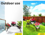 Levede Plant Stand Outdoor Indoor Metal Flower Pots Rack Corner Planter Shelf