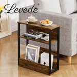 Levede Narrow Coffee End Table Sofa Over Bedside Table Laptop Shelf Desk