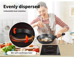 Toque 30cm Cast Iron Frying Pan Non Stick Steak Skillet Round BBQ Grill Cookware