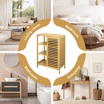 Levede Bamboo Shoe Storage Cabinet Laundry Organizer Cupboard Freestanding