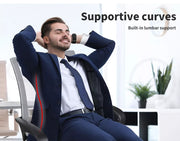 2x Levede Office Chair Gaming Computer Mesh Chairs Executive Seating Work Grey