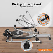 Centra Rowing Machine Rower Hydraulic Resistance Exercise Fitness Gym Cardio