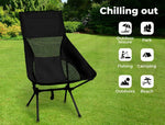 Levede Camping Chair Folding Outdoor Portable Lightweight Fishing Beach Picnic