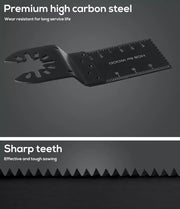 Traderight 20 Pcs Oscillating Multi Tool Saw Blades Workshop Metal Wood Carbide