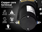 Electric Winch 4500LBS/2041KG 12V Wireless ATV UTV 4WD Boat Recovery Rope Remote