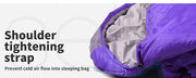 Mountview Single Sleeping Bag Bags Outdoor Camping Hiking Thermal -10℃ Tent.