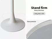 Levede 2x Round Bar Table Pub Tables Kitchen Marble Tulip Metal Base White