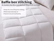 Dreamz Microfiber Quilt Queen Doona Hypoallergenic Winter All Season 250GSM