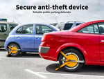 Wheel Defender Lock Clamp Car Caravan Trailer Security Keys Heavy Duty 13''-15''