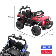 Bopeep Kids Ride On Car Electric Jeep Off Road Toy Remote Control Dual Motor Red