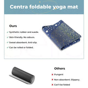 Centra Yoga Mat Foldable Non-Slip Exercise Fitness Lightweight Workout Carry Bag