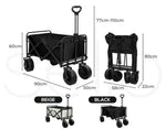 Lambu Garden Camping Trolley Outdoor Garden Wagon Cart Folding Heavy Duty Large